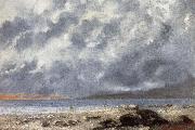 Gustave Courbet Beach Scene oil painting reproduction